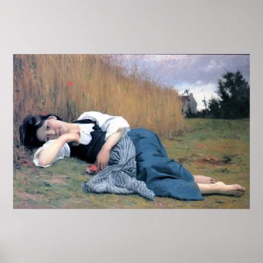 Bouguereau - Repos à la Moisson Poster (Voorkant)