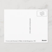 Bouguereau Yvonne op Doorstep Briefkaart (Achterkant)