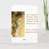 Bouguereau's Angels Kerstmis Feestdagen Kaart (Achterkant)