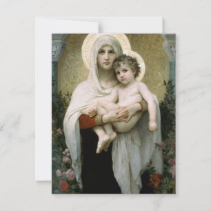Bouguereau's De Madonna van de Rozen (1903) Kaart