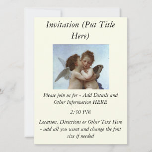 Bouguereau's L'Amour et Psyche, enfants (Cupid) Kaart