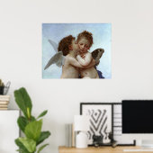 Bouguereau's L'Amour et Psyche, enfants (Cupid) Poster (Thuiskantoor)