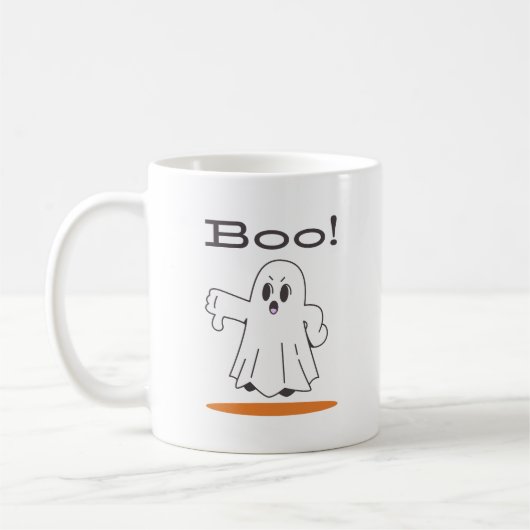 Bouh ! Joli Fantôme Drôle Mug Classique d'Hallowee (Gauche)