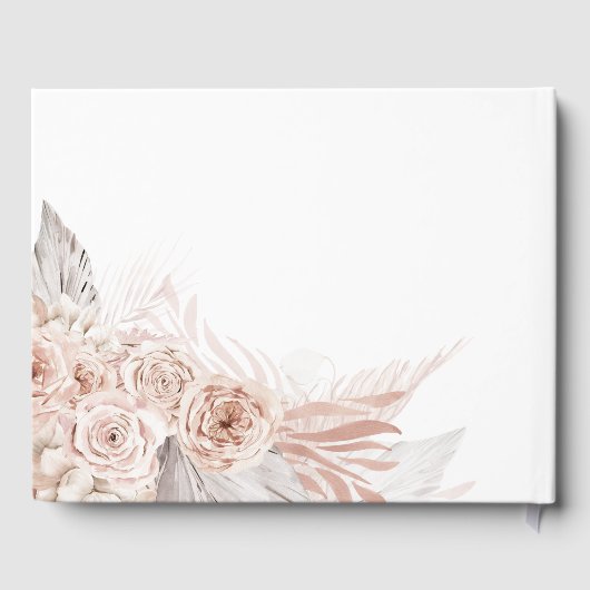 bouho fleurs design mariage livre d'or (Verso)