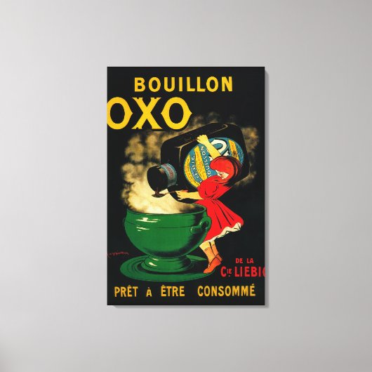 Bouillon OXO PoseterEurope Canvas Afdruk (Voorkant)