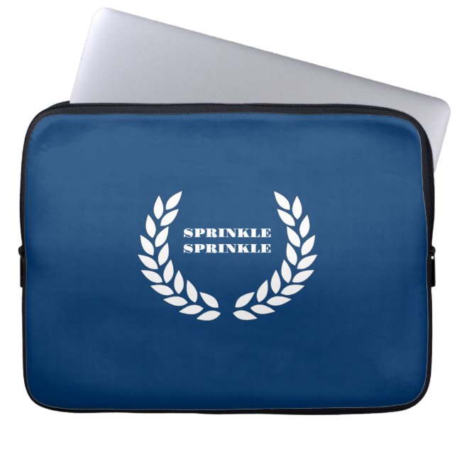 Boujee Blues Sprinkle Sprinkle laptophoes Laptop Sleeve (Voorkant)