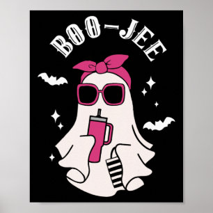 Boujee Boo-jee Schattige Ghost Spooky Seizoen Hall Poster
