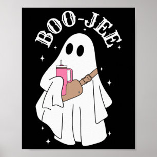 Boujee Boo-jee Schattige Ghost Spooky Seizoen Hall Poster