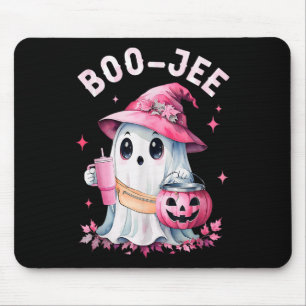 Boujee Boo Jee Spooky Ghost Pink Halloween Pumpkin Muismat