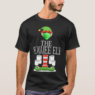 Boujee Elf met Mondkapje Toiletpapier Kerstmis T-shirt