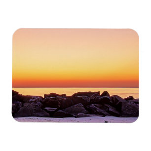 Boukroe Beach Sunrise Flexible Photo Magnet