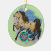 Boukskin Dreamcatcher Horse ornement (Gauche)