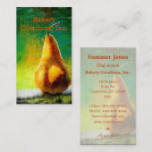 Boulangerie à poires d'or / Carte de visite de res (Devant / Derrière)