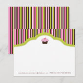 Boulangerie amusante | Cartes pour notes Cupcake (Devant / Derrière)