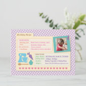 Boulangerie Baking Photo Recette Carte Anniversair (Debout devant)