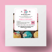 Boulangerie Blanche Étiquette Bleu Rose Boulangeri