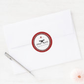 Boulangerie blanche rouge Stickers d'affaires (Enveloppe)