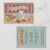 Boulangerie Boutique Patisserie Carte de visite 2 (Devant / Derrière)
