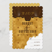 Boulangerie & Café - Carte de réponse (Devant / Derrière)