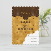 Boulangerie & Café - Carte de réponse (Debout devant)