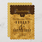 Boulangerie & Café Shop - Invitation (Devant / Derrière)