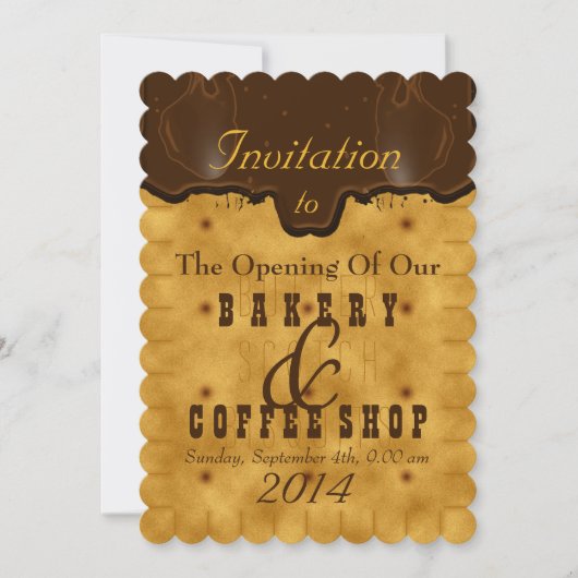 Boulangerie & Café Shop - Invitation (Devant)