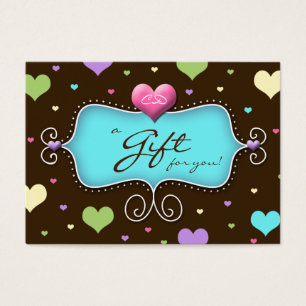 Boulangerie Carte Cadeau Chocolat Coeurs Bleu