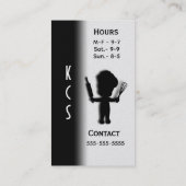 Boulangerie / Carte de visite blanc de cuisson (Dos)