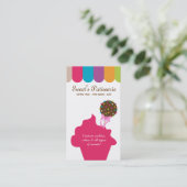 Boulangerie Carte de visite Cake Pop Dots Canopée (Debout devant)