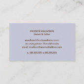 Boulangerie | Carte de visite professionnelle à mo (Dos)