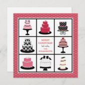 Boulangerie Cartes de Noël d'affaires (Devant / Derrière)