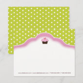 Boulangerie | Cartes pour notes Cupcake (Devant / Derrière)