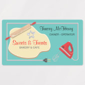 Boulangerie Cookie Stickers d'affaires (Design 1)