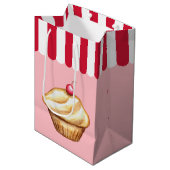 Boulangerie Cupcake Anniversaire Sac cadeau (Devant Angle)