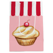 Boulangerie Cupcake Anniversaire Sac cadeau (Dos)
