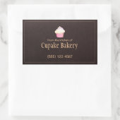 Boulangerie Cupcake Carte de visite Étiquette Brow (Sac)
