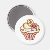 Boulangerie Cupcake Magnet de cuisine (Recto/Verso)