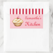 Boulangerie Cupcake personnalisée Stickers cuisine (Sac)
