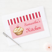 Boulangerie Cupcake personnalisée Stickers cuisine (Enveloppe)
