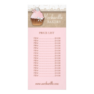 Boulangerie Cupcake Prix Vintage Carte Rack