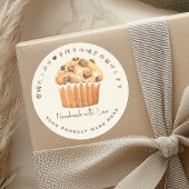 Boulangerie Cupcake Produit Étiquette de chocolat 