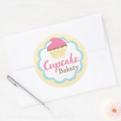 Boulangerie Cupcake Scallop Sticker Étiquette (Enveloppe)