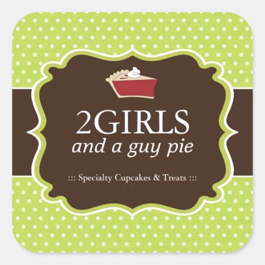 Boulangerie Cupcake Stickers Emballage (Devant)