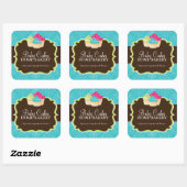 Boulangerie Cupcake Stickers Emballage (Feuille)