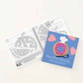 Boulangerie de beignes Cute Carnet bleu pour enfan (Intérieur)