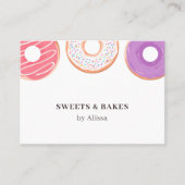 Boulangerie de Donut Carte de visite moderne (Devant)