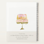 Boulangerie de gâteau couleur pastel minimum (Dos)