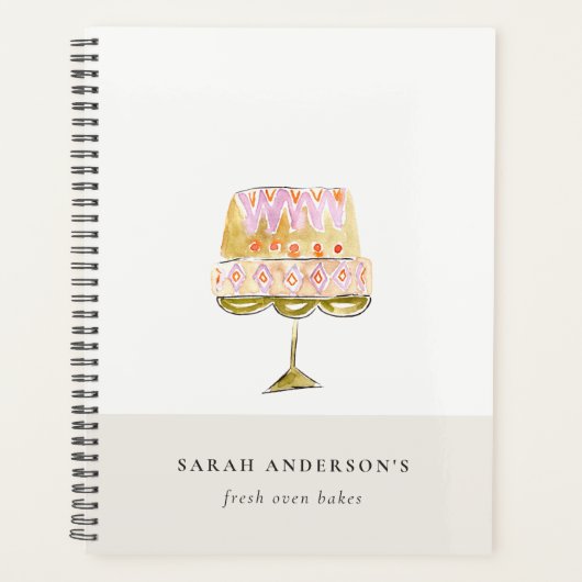 Boulangerie de gâteau couleur pastel minimum (Devant)