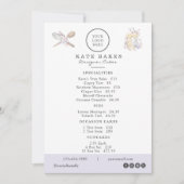 Boulangerie de gâteaux Votre propre logo Café Menu (Devant)