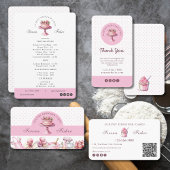 Boulangerie de gâteaux Votre propre logo Café Menu